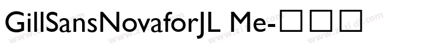 GillSansNovaforJL Me字体转换